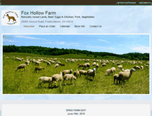 Tablet Screenshot of foxhollowfarmnaturally.com